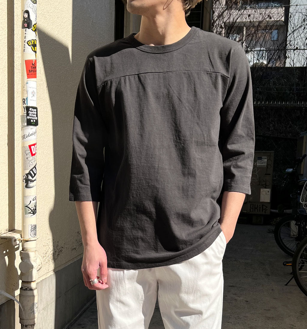 公式 通販】VELVA SHEEN ベルバシーン 7分袖 丸胴 フットボールTシャツ